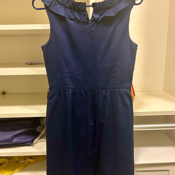 J. Crew Navy Blue Sleeveless Dress With Pockets - Picture 4 of 5